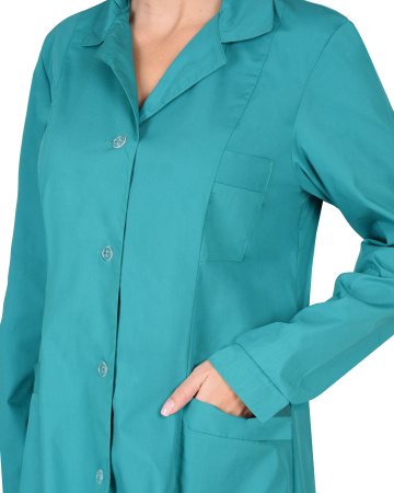 Халат женский с рельефами зеленый (ЧЗ)