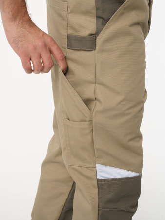 Брюки рабочие мужские №116 бежевый, хаки, СОП ткань Канвас