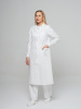 Халат рабочий женский №201 отбеленный, ткань Бязь