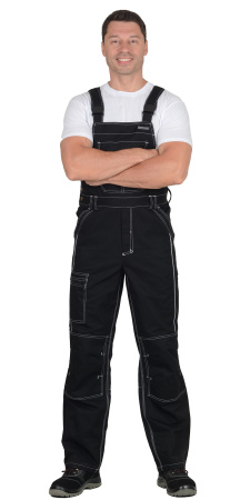 Полукомбинезон "ПРЕСТИЖ" черный, тк.Rodos (245 гр/кв.м) (ЧЗ)