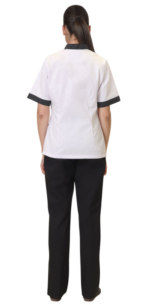 Китель "Мишлен"женский белый с отделкой