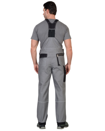Полукомбинезон "Пекин" летний: серый с черным (ЧЗ)