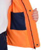 Жилет "ПРОФИ" утеплённый, синий подкладка Таффета оранжевая (ЧЗ)