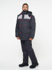 Костюм "Фаворит" зимний: куртка дл., брюки тёмно-серый с серым