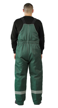 Костюм зимний "ВЬЮГА" куртка/полукомб. цвет: т.зелёный/жёлтый URSUS (ЧЗ)