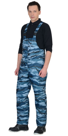 Костюм "Безопасность" (охрана/охранник) зимний: куртка, п/комб. КМФ серый вихрь