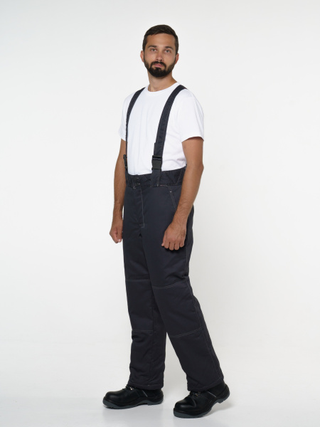 Костюм "Фаворит" зимний: куртка дл., брюки тёмно-серый с серым