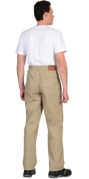 Брюки "КЛАССИКА" цв.песочный тк.Rodos (245гр.кв.м) (распродажа)