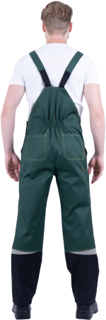 Костюм КМ-10 ЛЮКС летний, зеленый-желтый (Куртка+полукомбинезон) (ЧЗ)