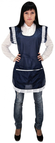 Фартук-сарафан нейлоновый цвет темно-синий