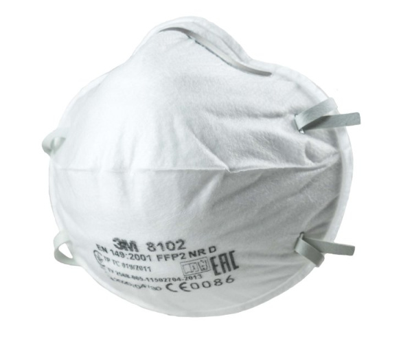 Респиратор 3М™ 8102 (FFP2) без клапана (12 ПДК)