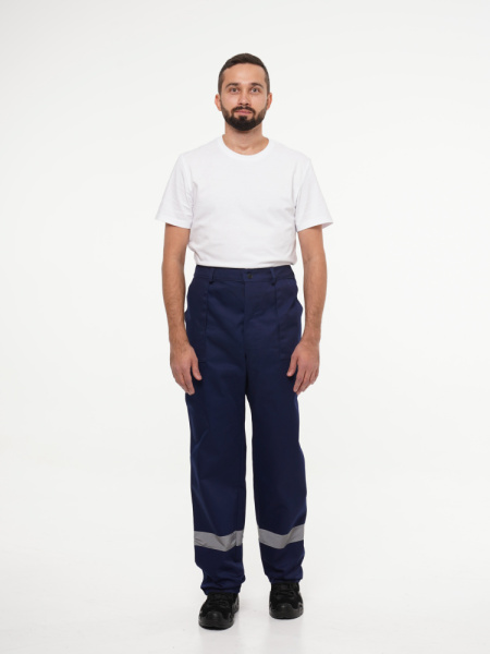 Брюки рабочие мужские №111 тёмно-синий СОП (ЧЗ)