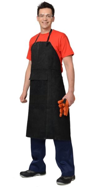 Фартук огнестойкий спилковый, арт. 0161