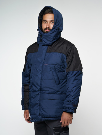 Куртка "ЕВРОПА" дл.,синяя с чёрным (ЧЗ)