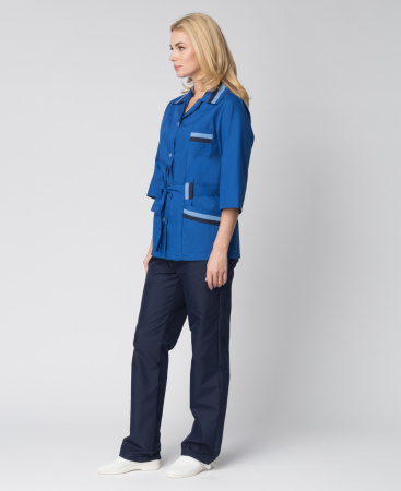 Костюм женский "Лира" (цв.василек+т.синий) (ЧЗ)