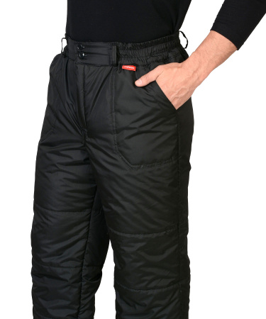 Брюки "ЕВРОПА" утепленные черные тк.Дюспо