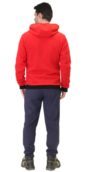 Толстовка флисовая красная