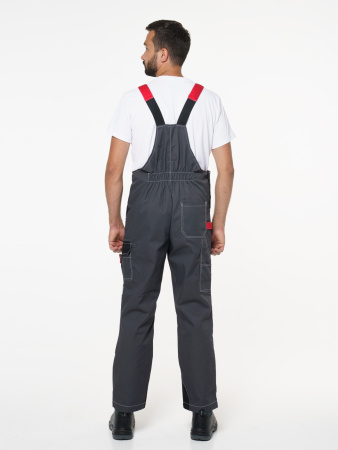 Полукомбинезон "Фаворит-Мега": серый с красн., черн.,СОП Тк. Rodos