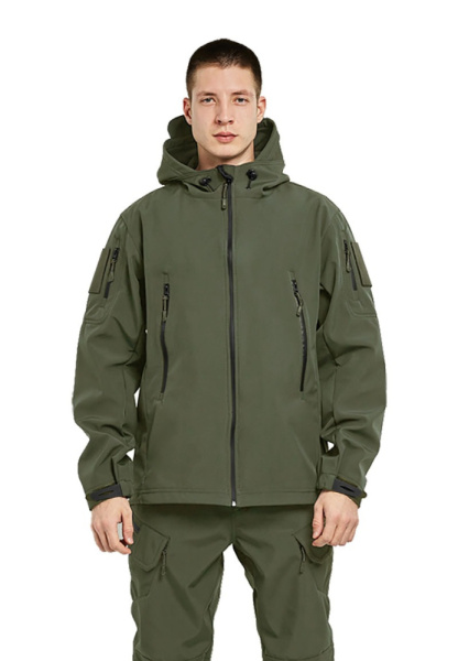 Костюм "ВЕПРЬ" куртка/брюки, цвет: хаки, ткань: Софтшелл (ЧЗ)