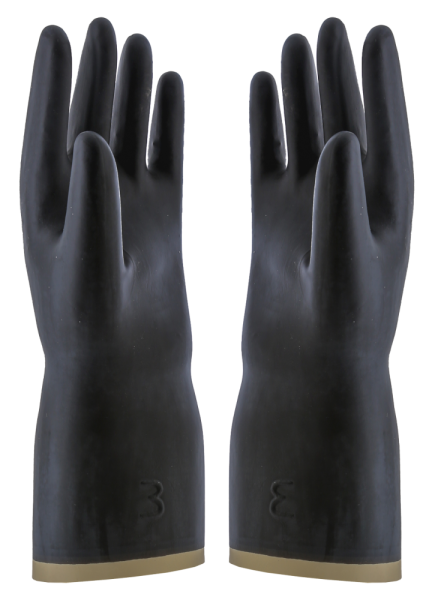 Перчатки резиновые технические К80Щ50 тип 1 (КЩС-1) КРИЗ