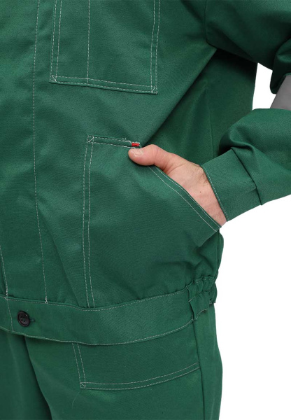 Костюм рабочий "Легион" т.зеленый/желтый, куртка/полукомб КОС817-125 URSUS (ЧЗ)