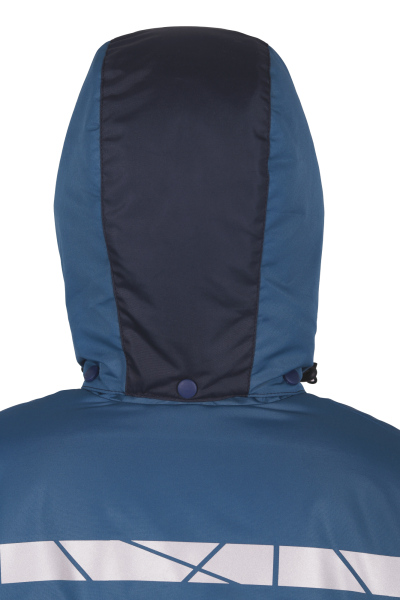 Куртка ВИРАЖ НЕО зимняя  женская морская волна-т.синий Таслан, пл. 110 г/м² КУР 226