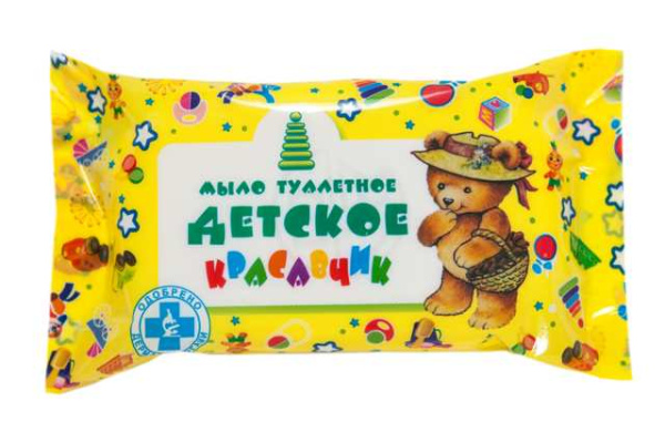 Мыло туалетное "Детское" Красавчик" 100 гр в обертке (66 шт в коробке)