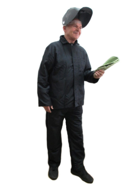 Костюм жаростойкий (огнеупорный) тк.молескин, модель "Конвект" КОС 291.0.1 (ЧЗ)