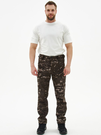 Костюм "ВЕПРЬ" куртка/брюки, цвет: кмф "Серый мультикам", ткань: Полофлис (ЧЗ)