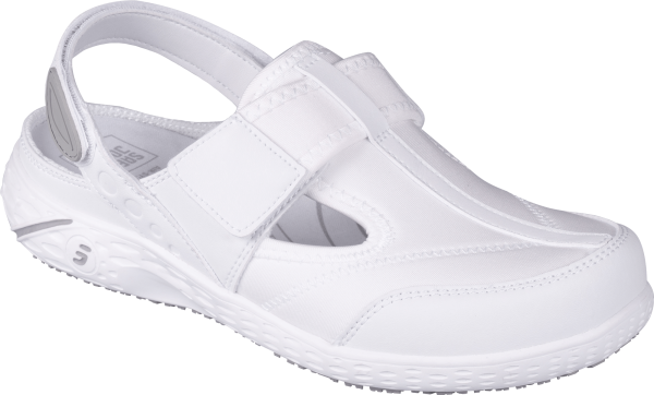 Полуботинки (тип сабо) ALIZA (АЛИЗА), женские, иск кожа/лайкра ЭВА/резина (белый/WHT) КРО 4355