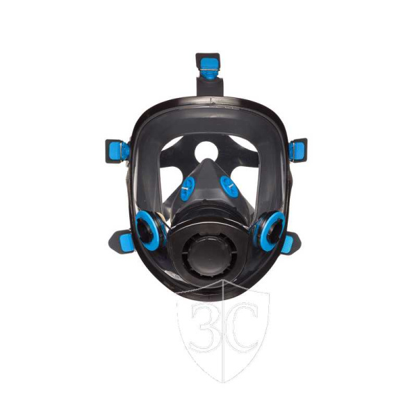 Маска панорамная УНИКС (UNIX) 5100 (универсальный размер, силикон, боковые байонетные соединения - 2 фильтра