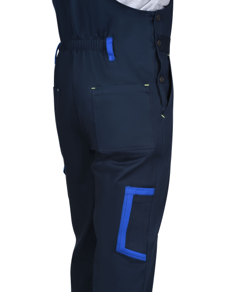 Костюм "СИРИУС-Практик-Люкс-Росс" куртка, п/к т.синий с васильк. 80% х/б,МВО пл. 260 г/кв.м (ЧЗ)